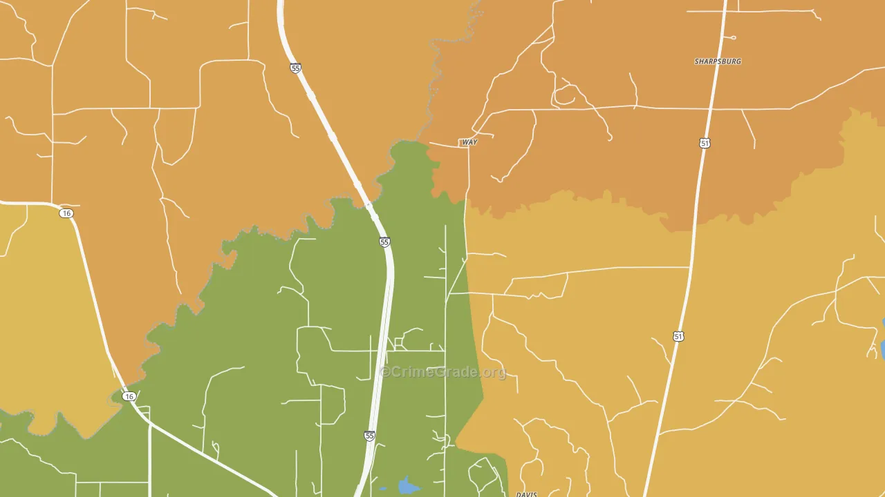 Way, MS Map of Assault Rates