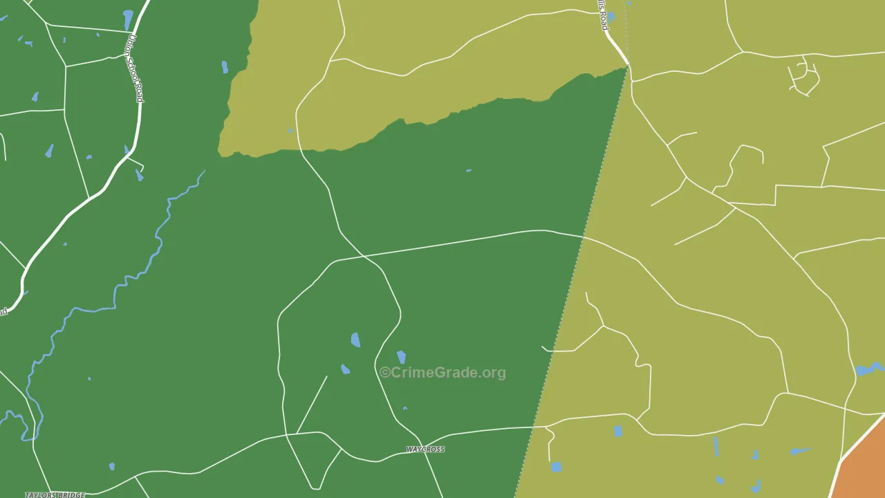 Waycross, NC Map of Assault Rates