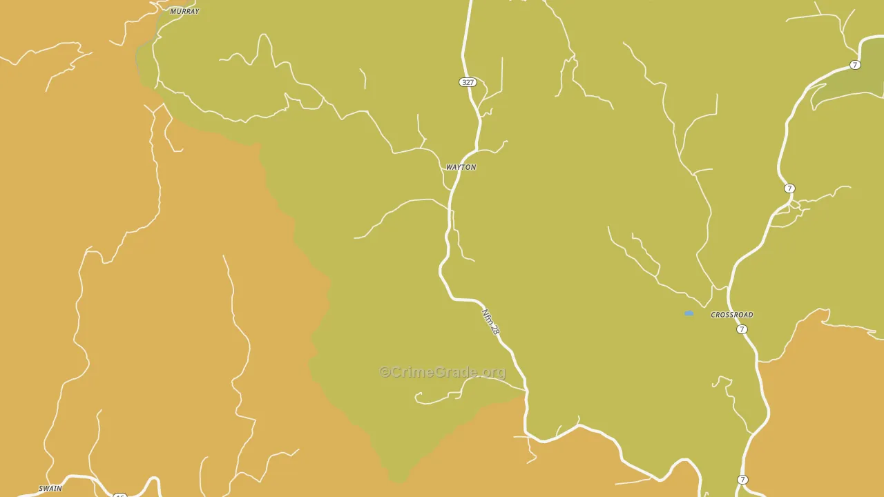 Wayton, AR Map of Assault Rates