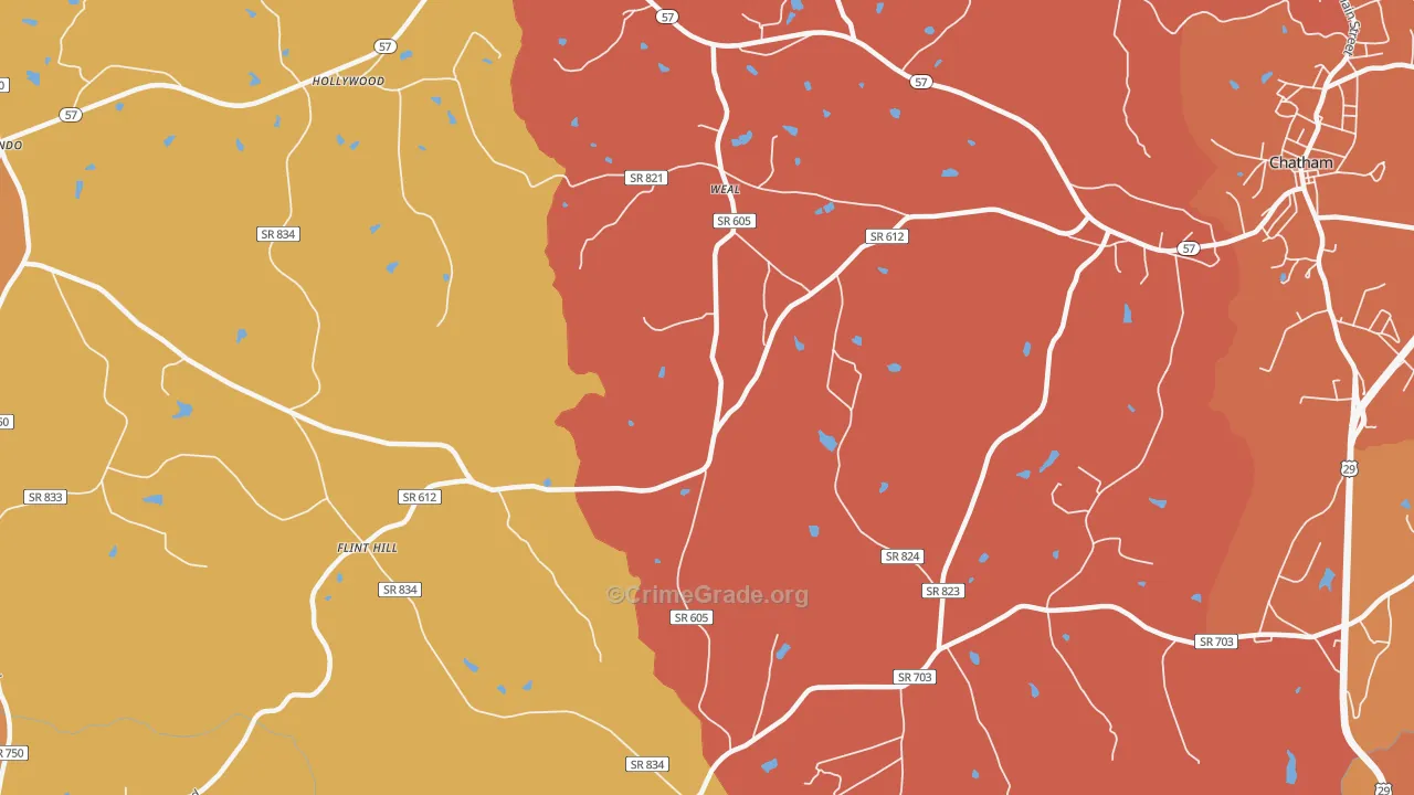 Weal, VA Map of Assault Rates