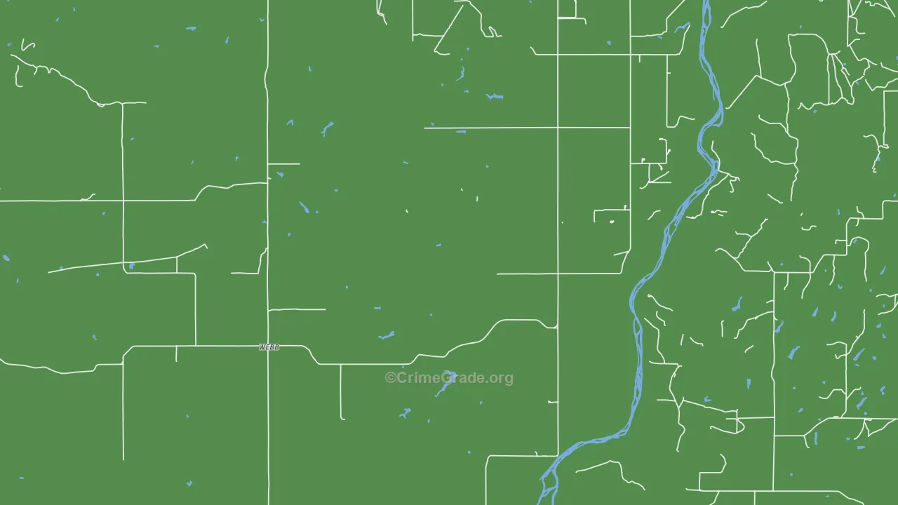 Webb, OK Map of Assault Rates