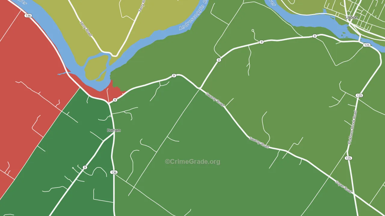 Webster Corner, ME Map of Assault Rates
