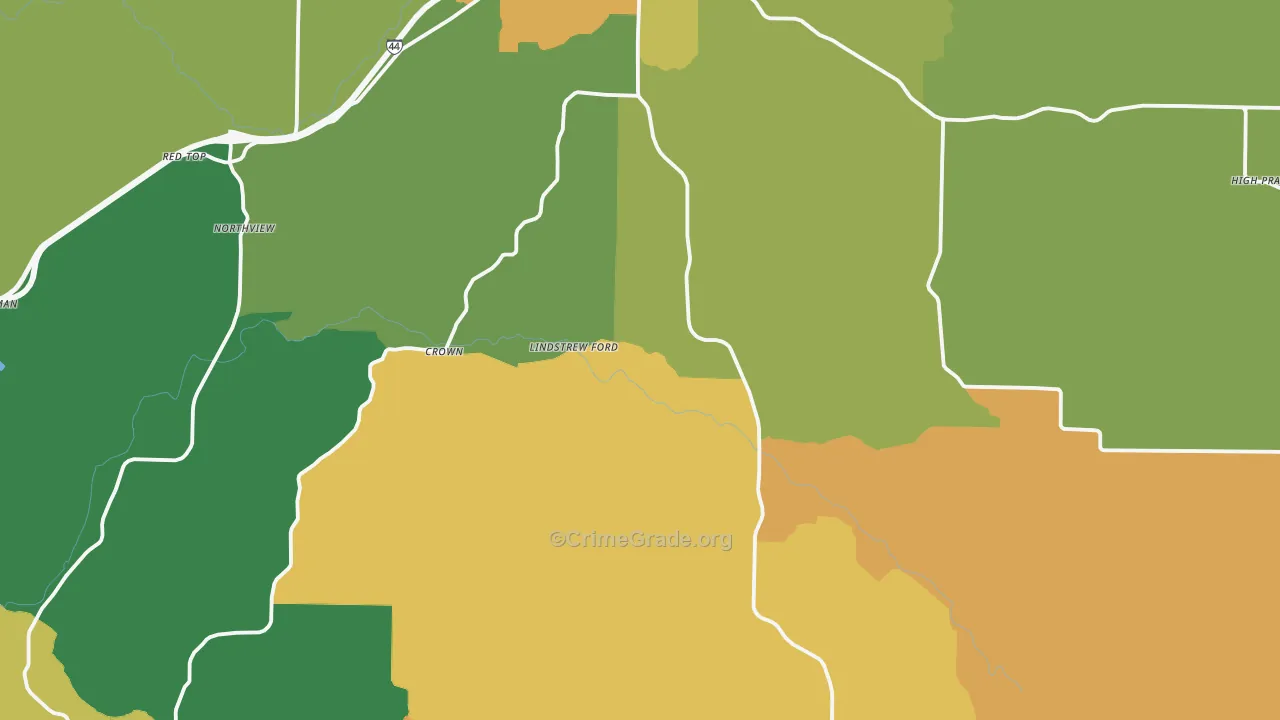 Webster County, MO Map of Assault Rates