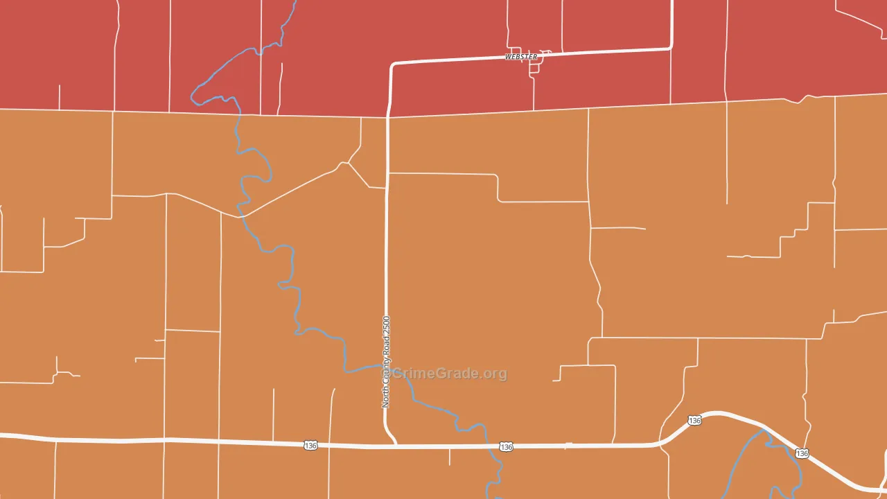 Webster, IL Map of Assault Rates