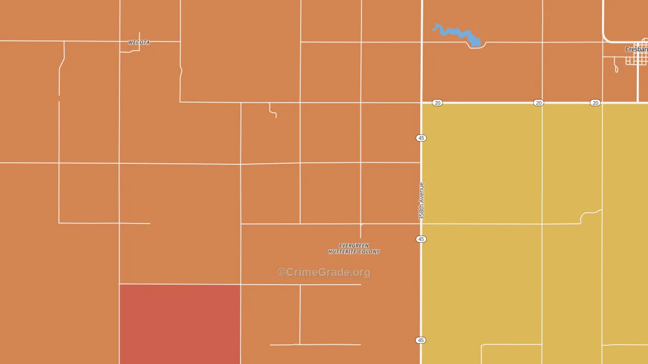 Wecota, SD Map of Assault Rates