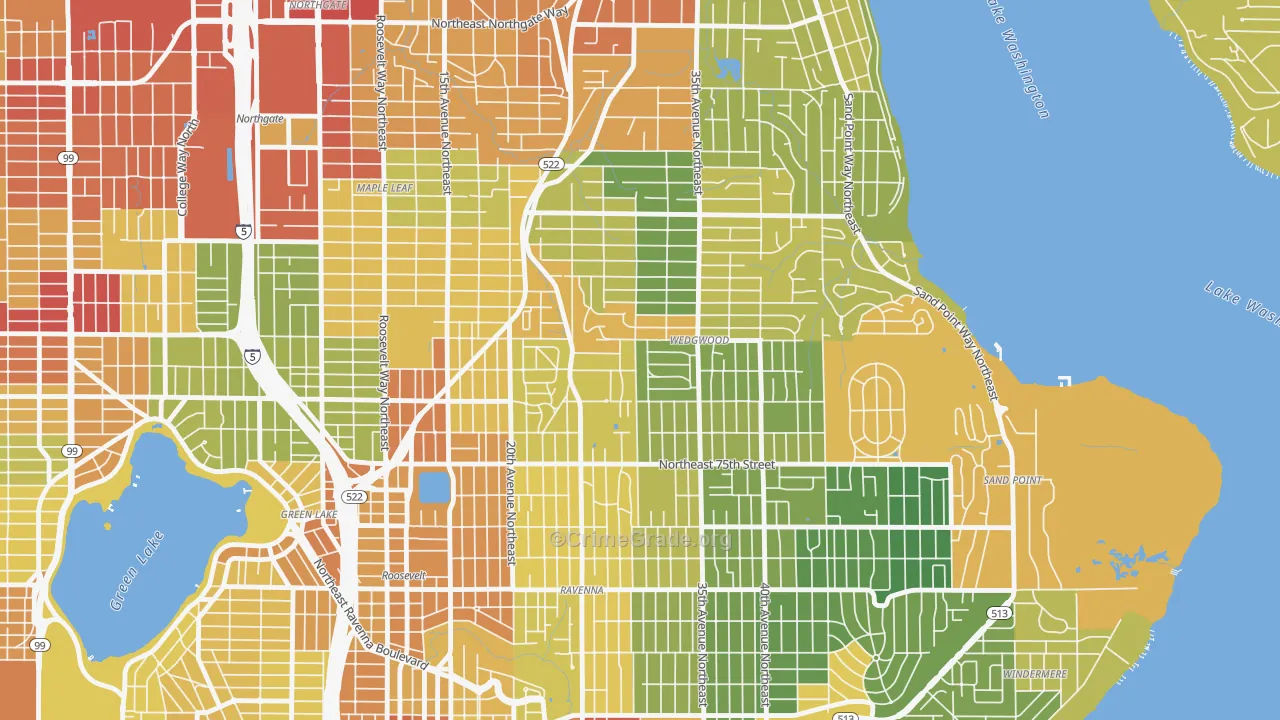 Wedgwood, Seattle, WA Map of Assault Rates