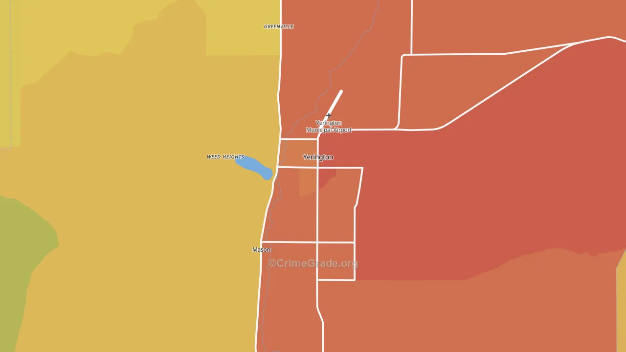 Weed Heights, NV Map of Assault Rates