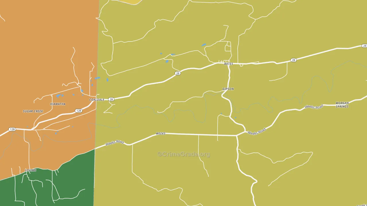 Weeks, AR Map of Assault Rates