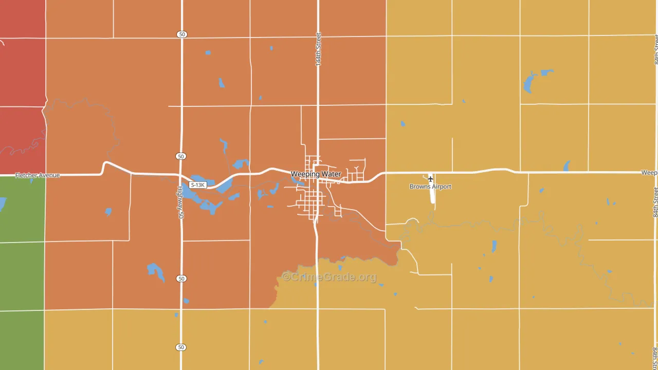 Weeping Water, NE Map of Assault Rates