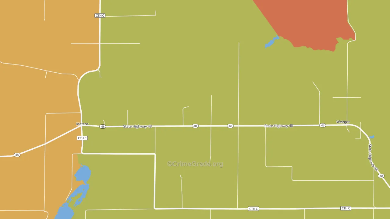 Weirgor, WI Map of Assault Rates