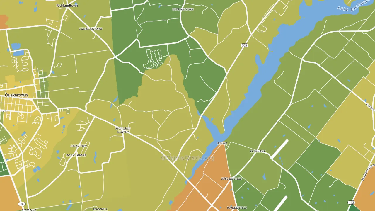 Weisel, PA Map of Assault Rates