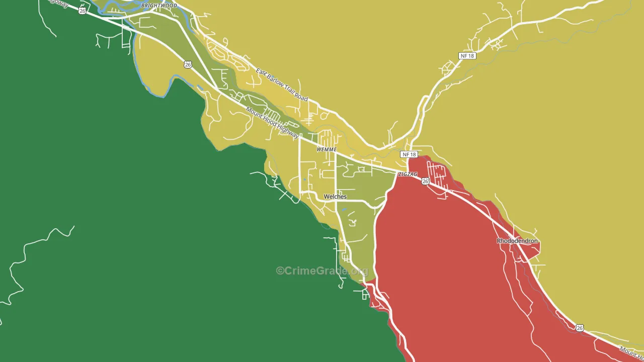 Welches, OR Map of Assault Rates
