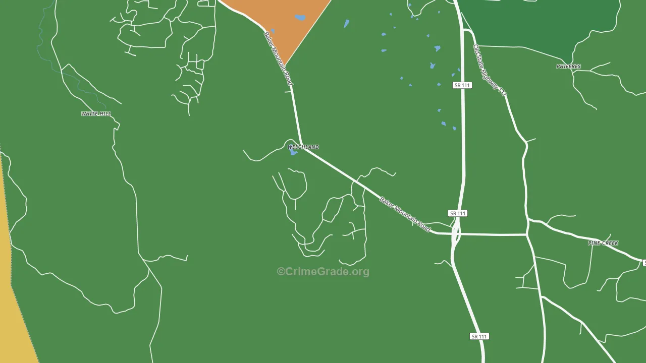 Welchland, TN Map of Assault Rates