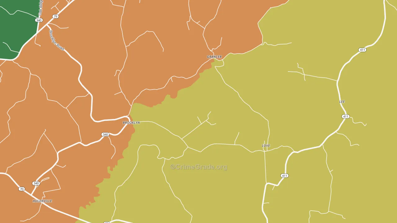 Welchs Creek, KY Map of Assault Rates