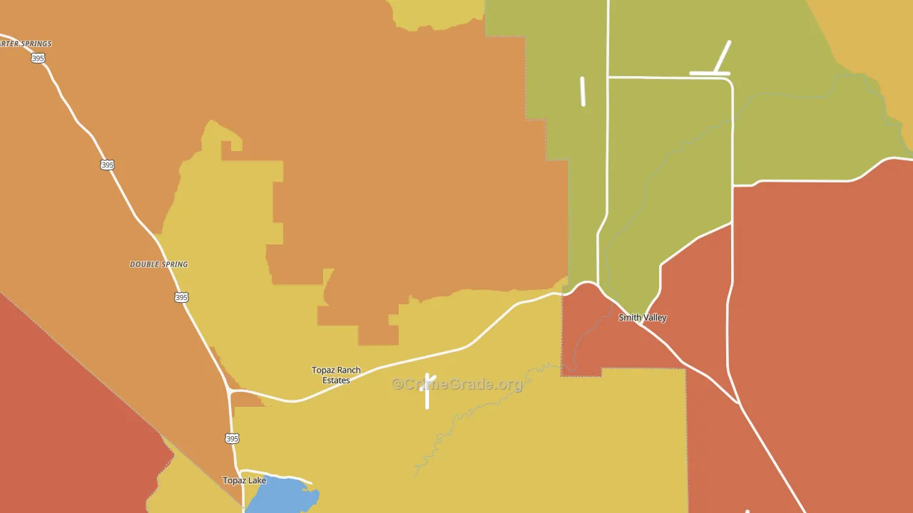 Wellington, NV Map of Assault Rates