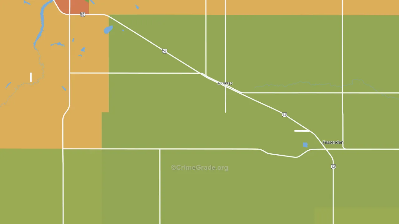 Wells County, ND Map of Assault Rates