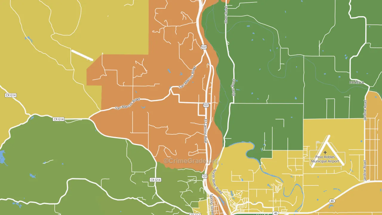 Wellsona, CA Map of Assault Rates