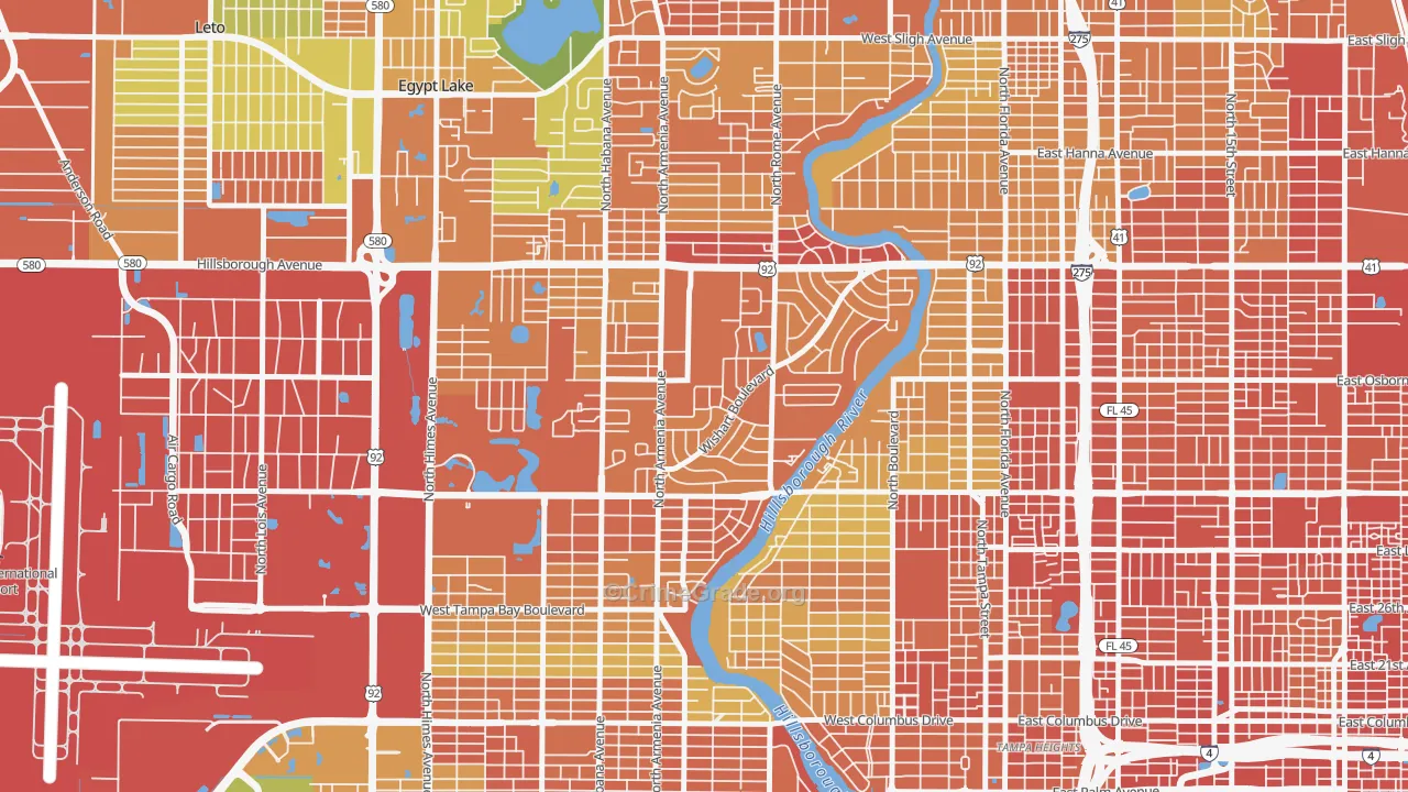 Wellswood, Tampa, FL Map of Assault Rates