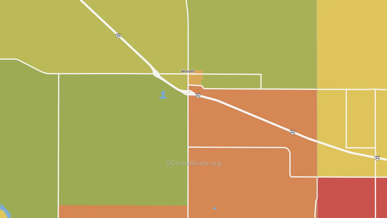 Wendell, ID Map of Assault Rates