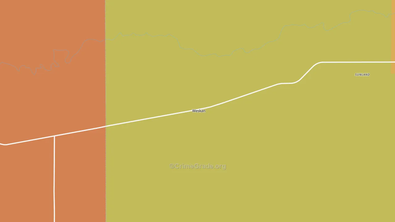 Weskan, KS Map of Assault Rates