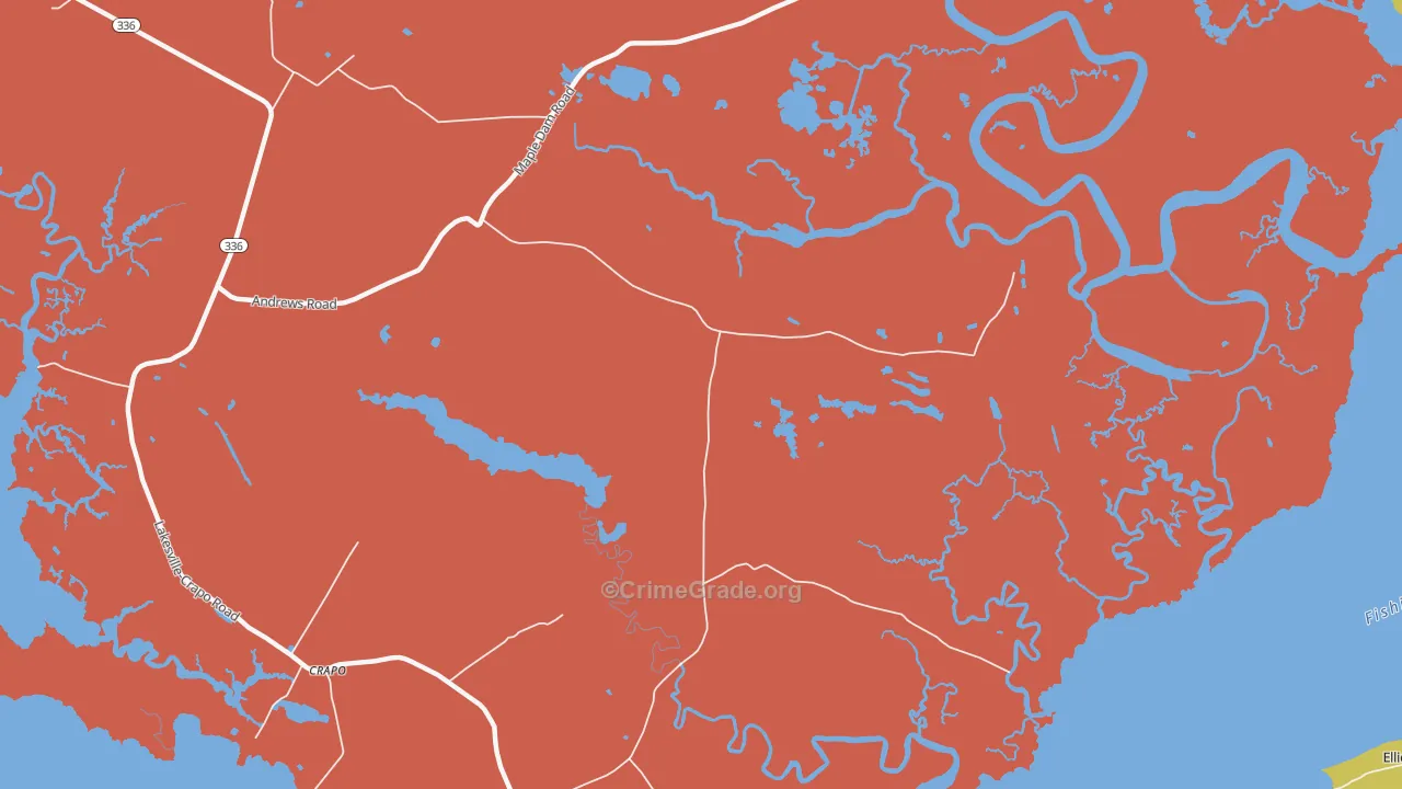Wesley, MD Map of Assault Rates