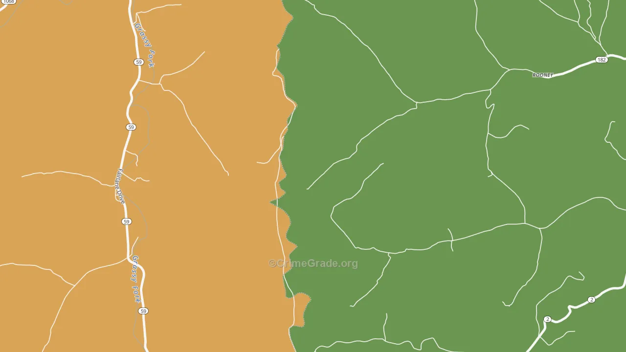 Wesleyville, KY Map of Assault Rates
