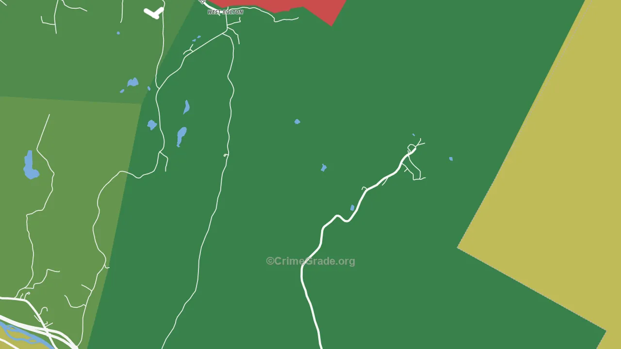 West Bolton, VT Map of Assault Rates