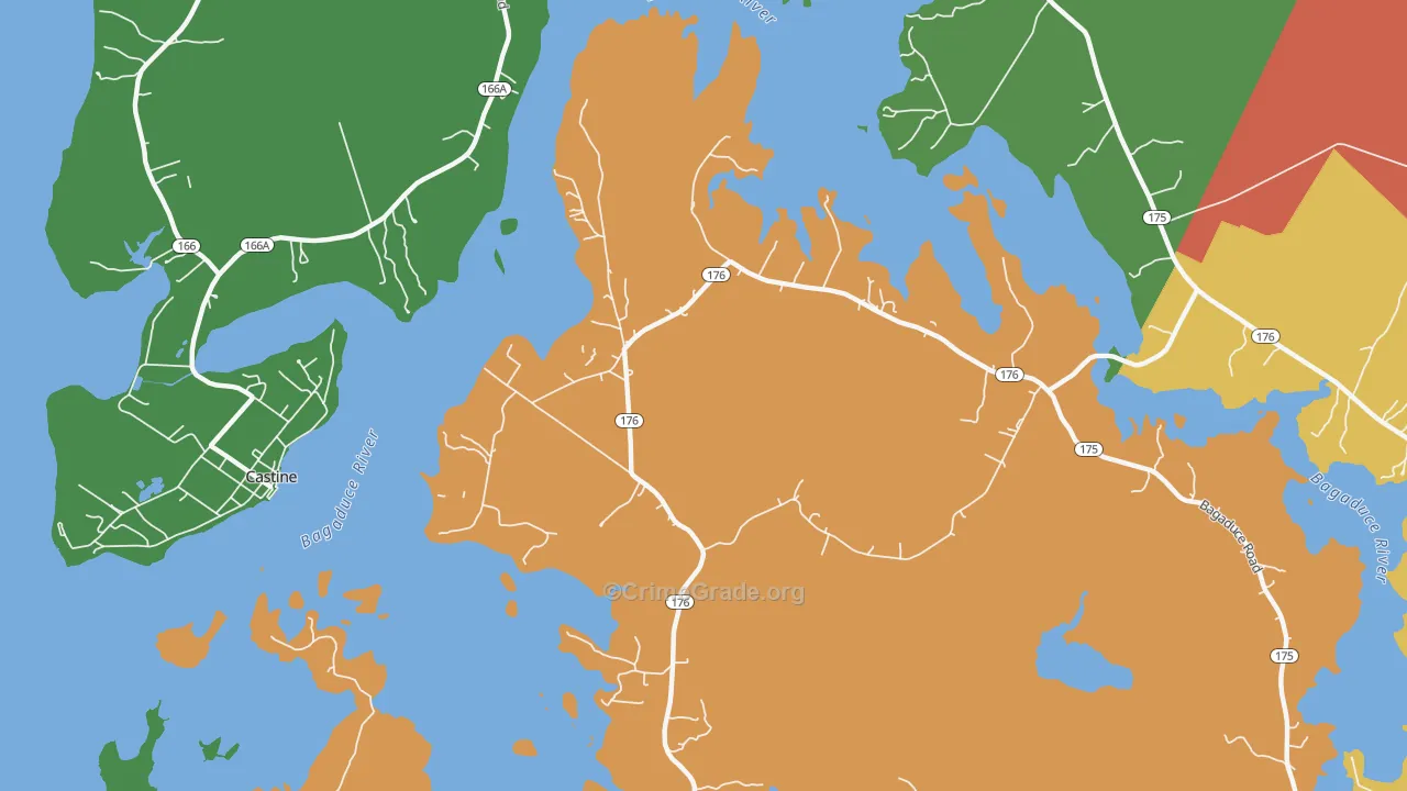 West Brooksville, ME Map of Assault Rates