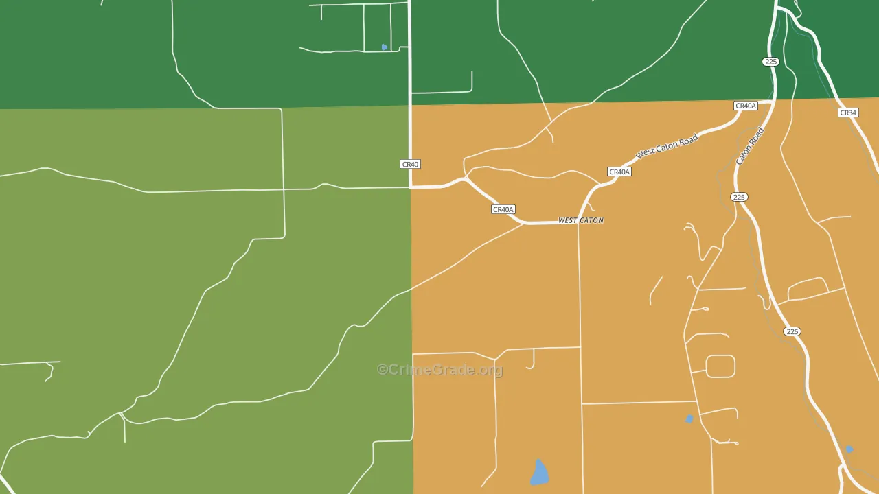 West Caton, NY Map of Assault Rates