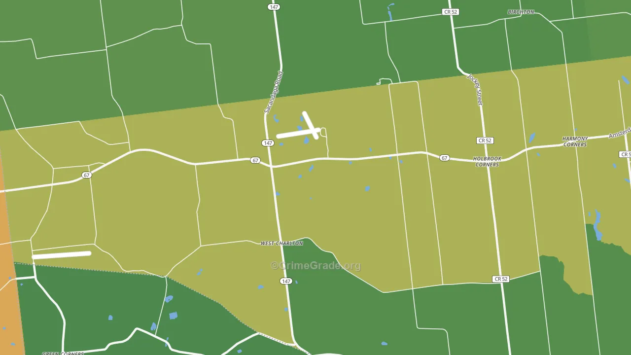 West Charlton, NY Map of Assault Rates