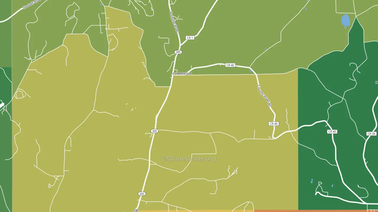 West Clarksville, NY Map of Assault Rates