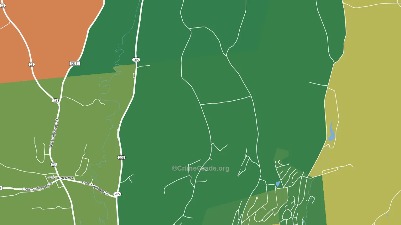West End, NY Map of Assault Rates