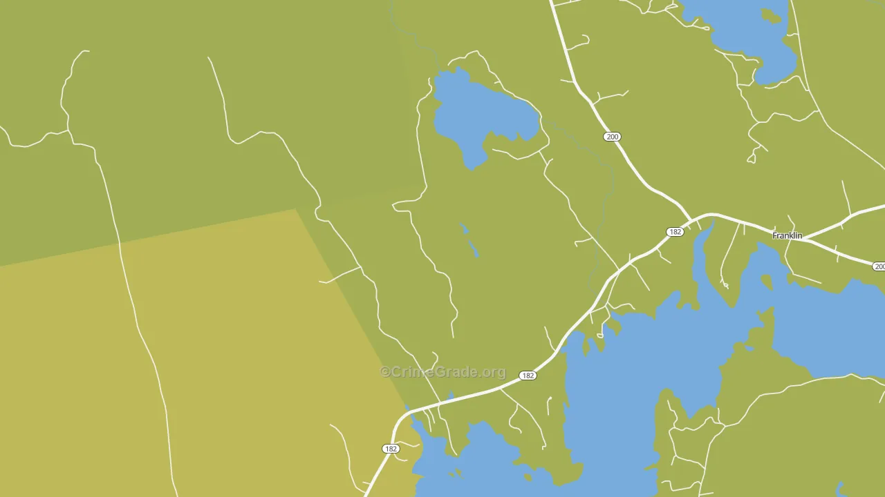 West Franklin, ME Map of Assault Rates