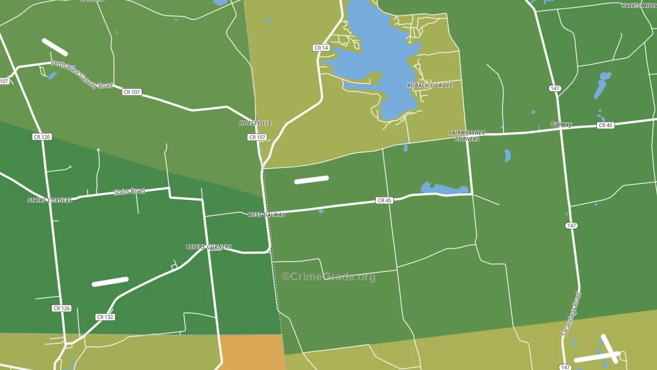 West Galway, NY Map of Assault Rates