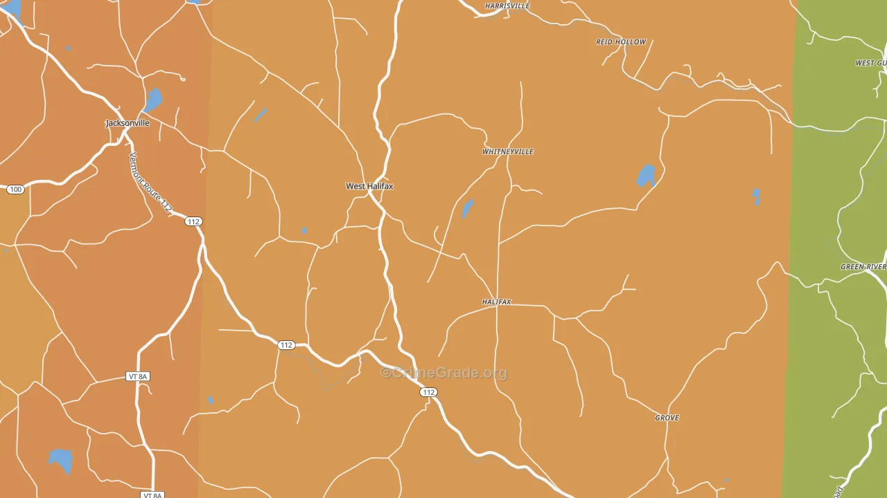 West Halifax, VT Map of Assault Rates