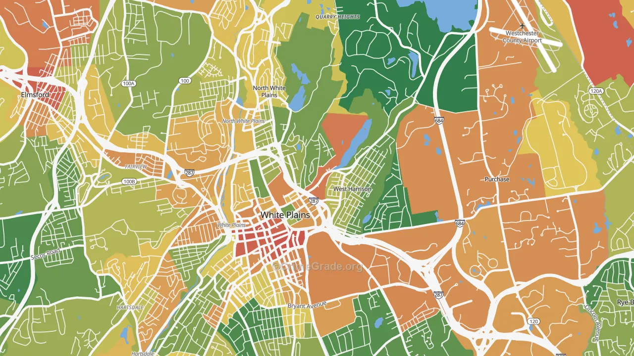West Harrison, NY Map of Assault Rates