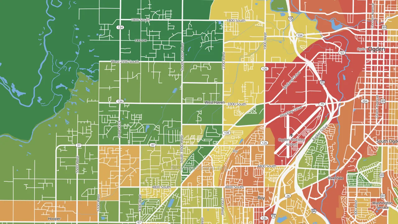 West Haven, UT Map of Assault Rates