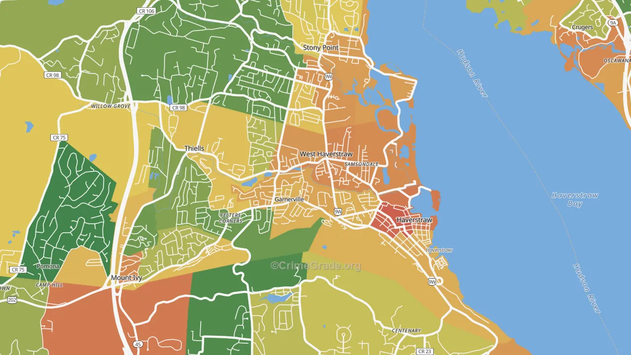 West Haverstraw, NY Map of Assault Rates
