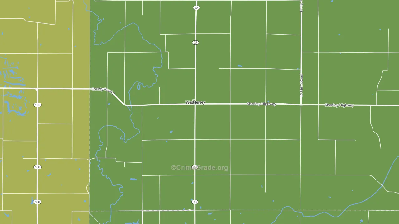 West Jersey, IL Map of Assault Rates