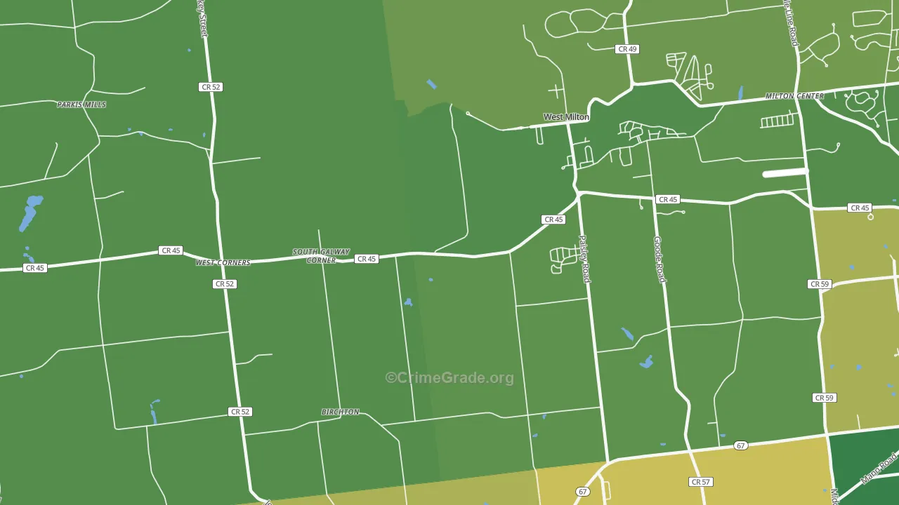 West Milton, NY Map of Assault Rates
