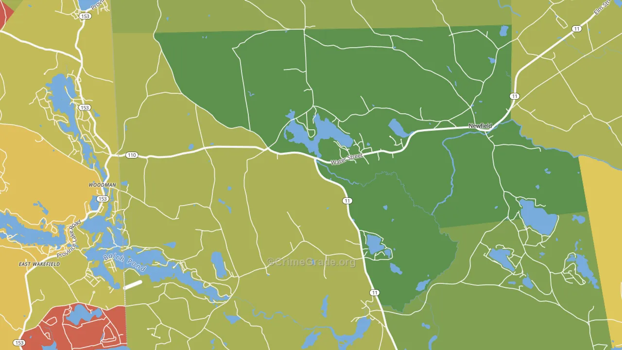 West Newfield, ME Map of Assault Rates