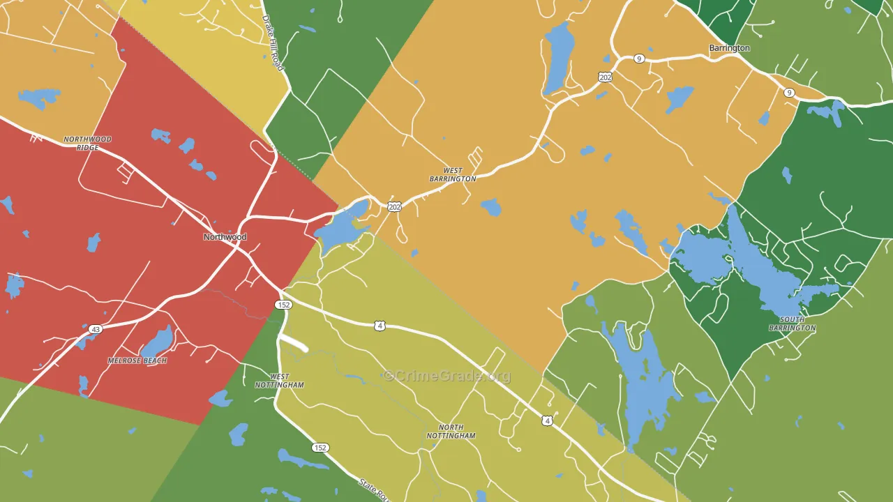 West Nottingham, NH Map of Assault Rates