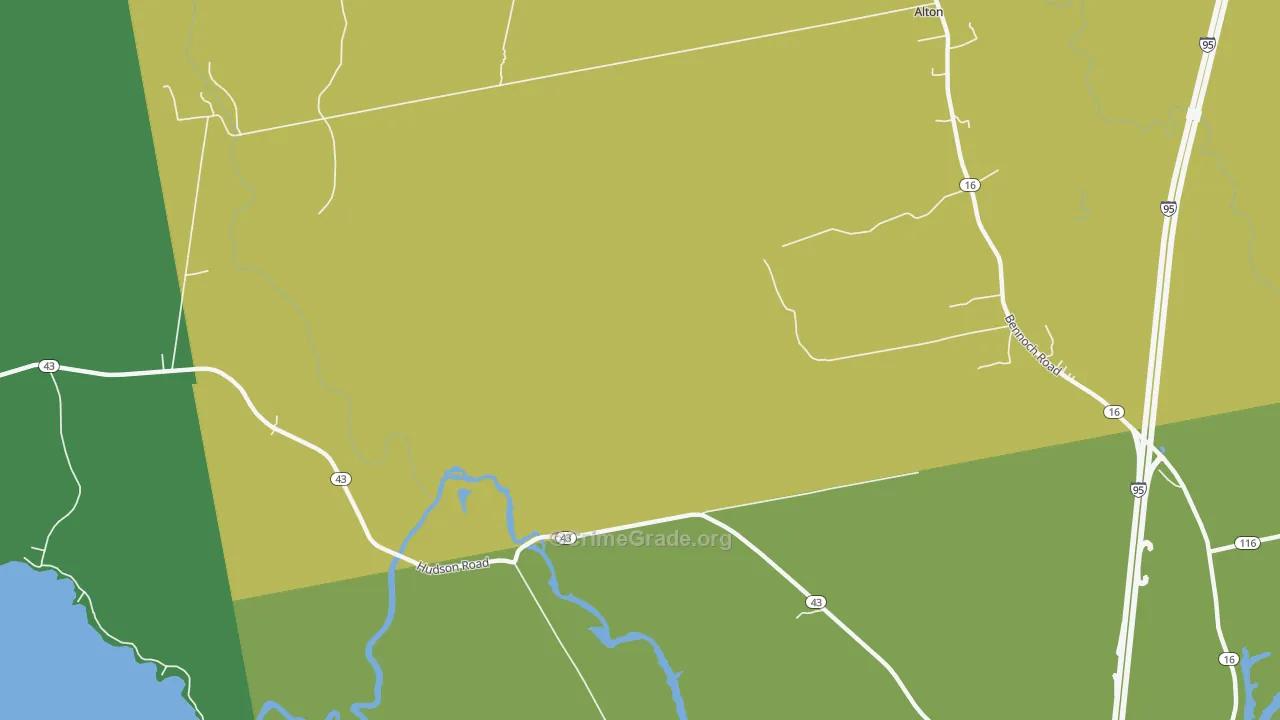 West Old Town, ME Map of Assault Rates