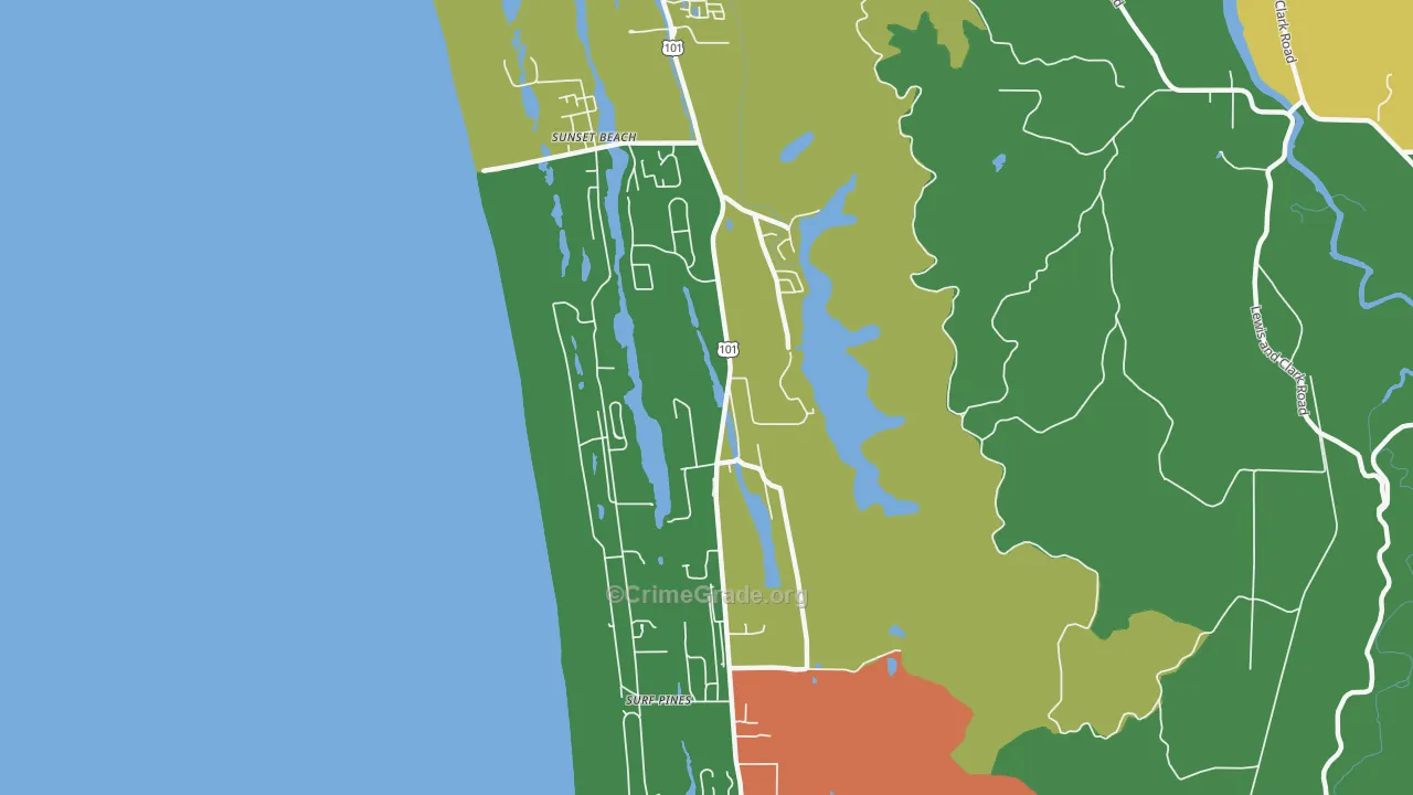 West, OR Map of Assault Rates