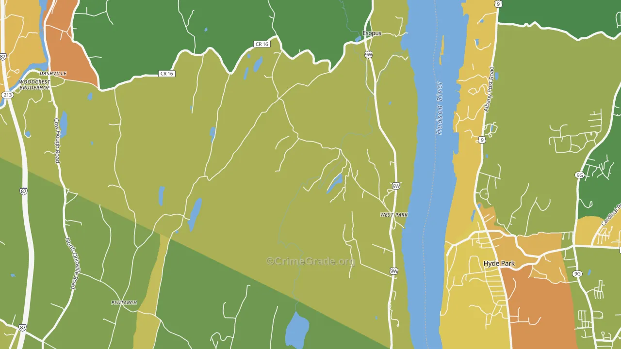West Park, NY Map of Assault Rates