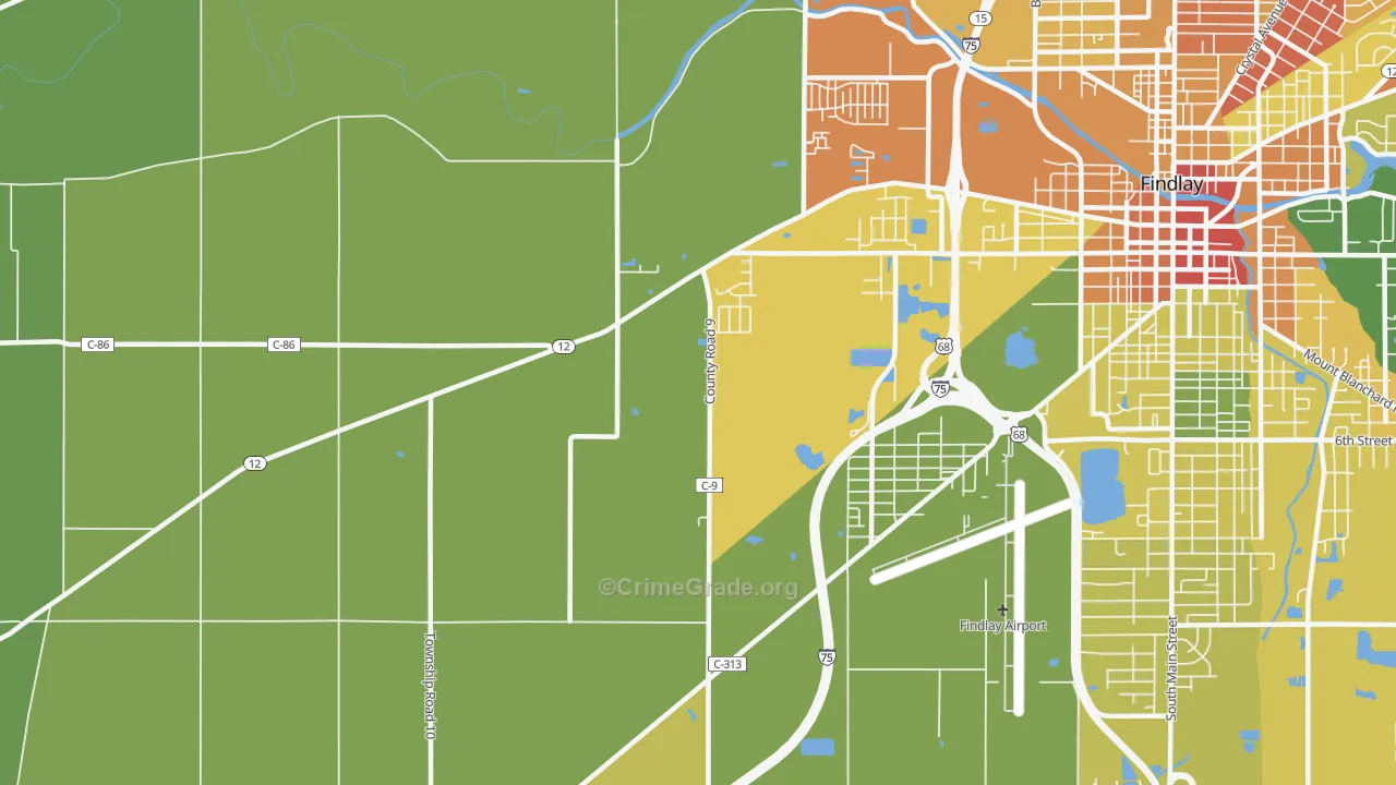 West Park, OH Map of Assault Rates