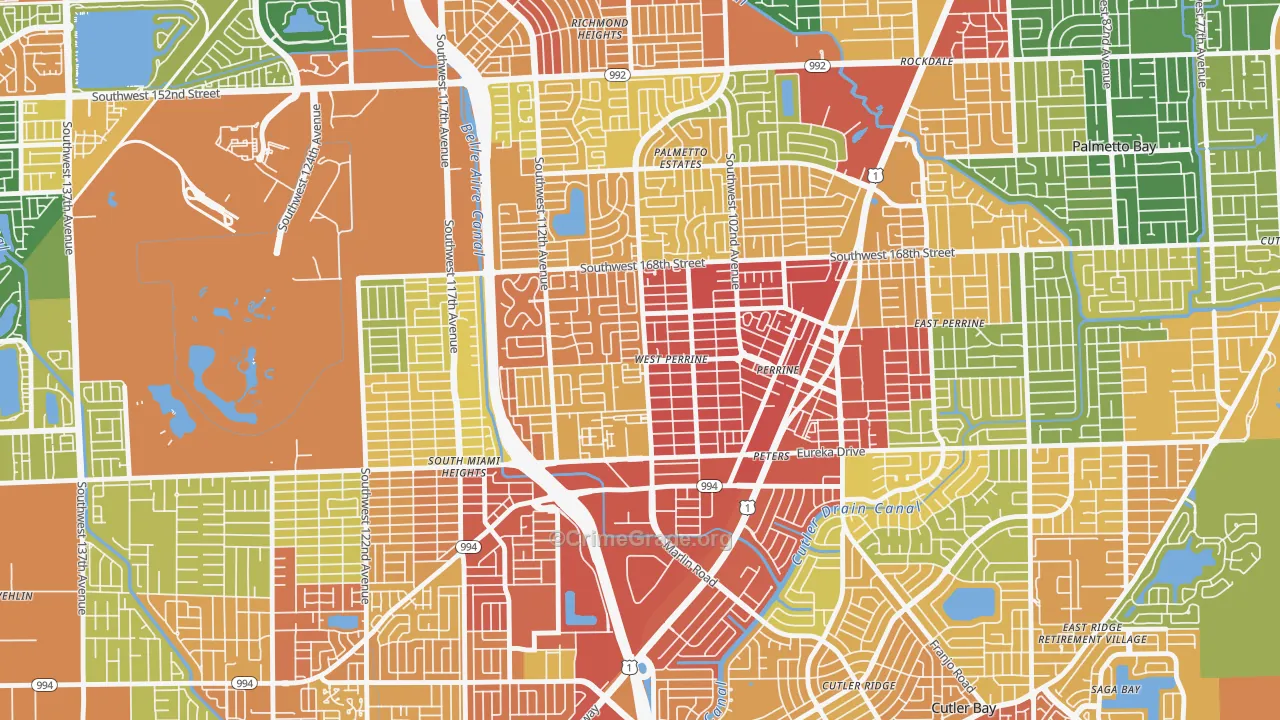 West Perrine, FL Map of Assault Rates