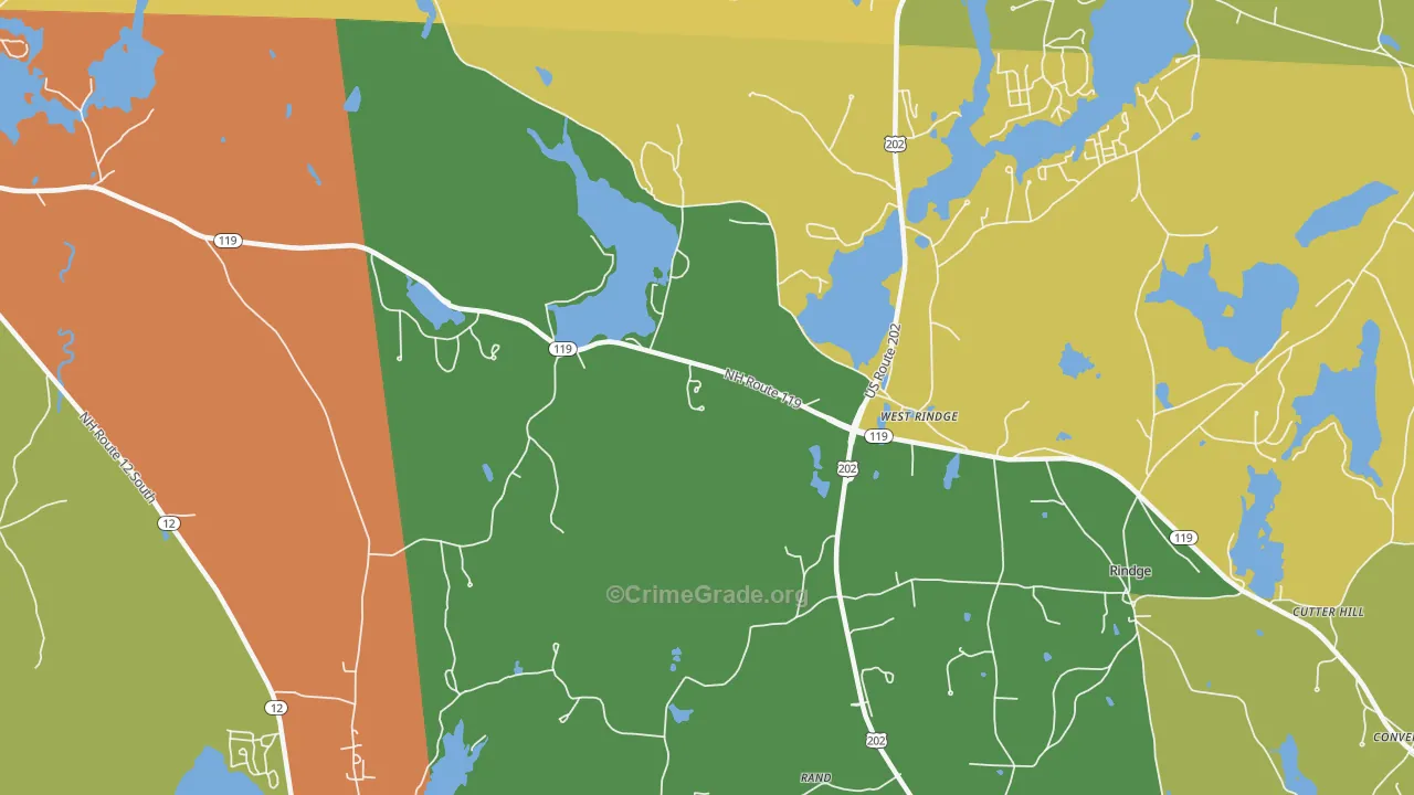 West Rindge, NH Map of Assault Rates