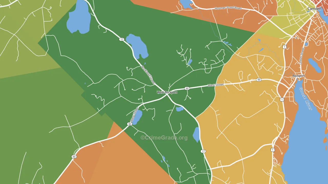 West Rockport, ME Map of Assault Rates
