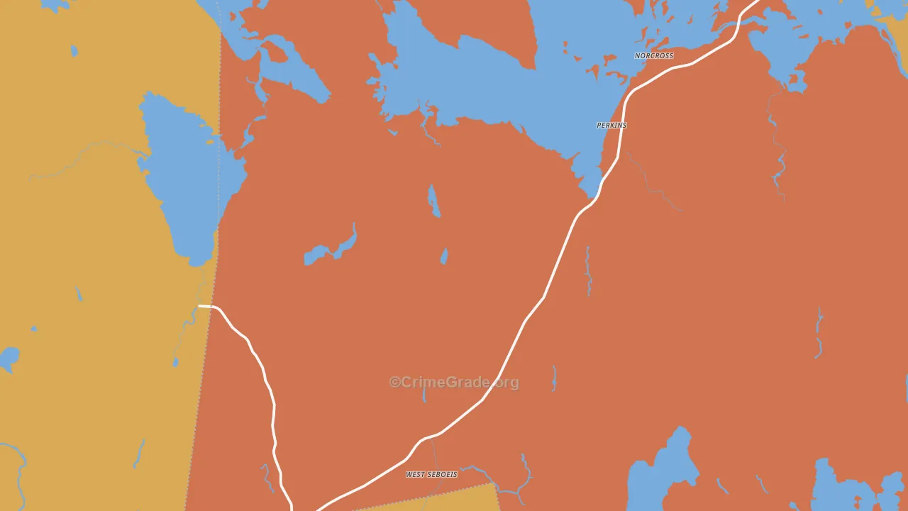 West Seboeis, ME Map of Assault Rates